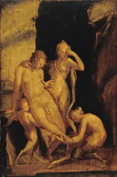 Fauno con piede ferito